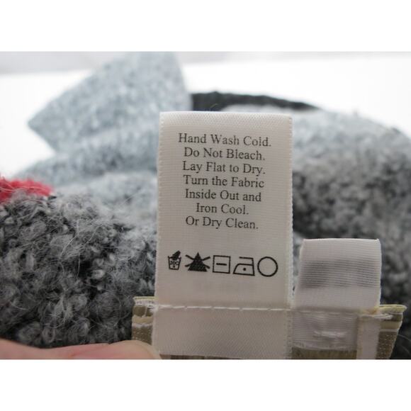 Coldwater Creek Size Medium Gray Black Red Colorblock Cardigan Sweater w/ Mohair - Picture 7 of 7